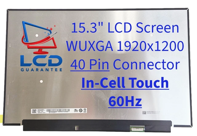 Alt view image 2 of 5 - Laptop Screen Replacement for NV153WUM-T41 V8.0 5D11P86179 15.3" WUXGA 60Hz