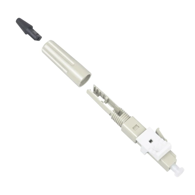 Alt view image 3 of 5 - Duogalia 10 Pcs LC Multimode Fiber Optic Quick Assembly Connector 50/125 Mechanical Fast Connectors for 0.9/2.0/3.0/2.0 * 1.6/2.0 * 3.0mm Multimode 50/125m Fiber Cable