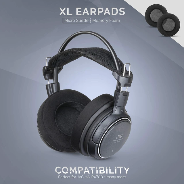 Alt view image 2 of 5 - BRAINWAVZ XL Micro Suede Memory Foam Earpads for AKG 701 & Many Other Large Over The Ear Headphones - Sennheiser, JBL, Bayerdynamic, HifiMan, ATH, Philips, Fostex, Sony Ear Pads