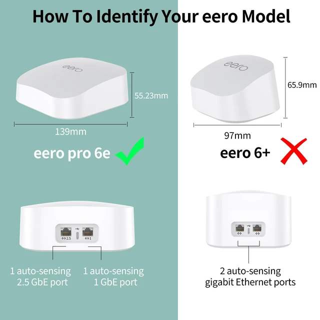 Alt view image 3 of 5 - HomeMount Wall Mount Bracket, Custom Fit, for eero Pro 6/6E, 3 Pack-White