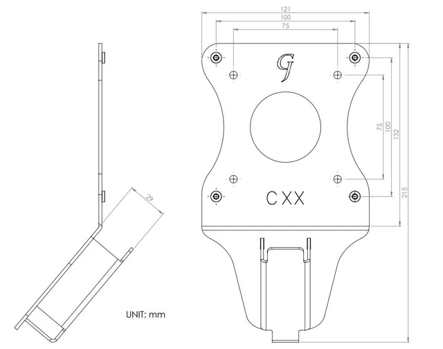 Alt view image 4 of 5 - Gladiator Joe Monitor Arm/Mount VESA Bracket Adapter Compatible with Acer ED242QR- 100% Made in North America