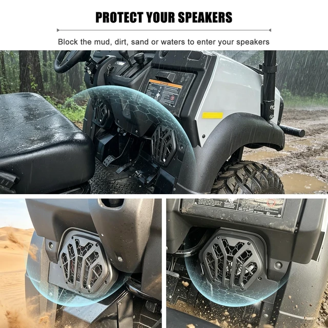 Alt view image 3 of 5 - POYEACO 6.5 Inch Under Dash Speaker Pods for Mule SX