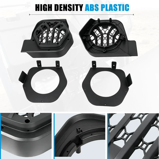 Alt view image 4 of 5 - POYEACO 6.5 Inch Under Dash Speaker Pods for Mule SX