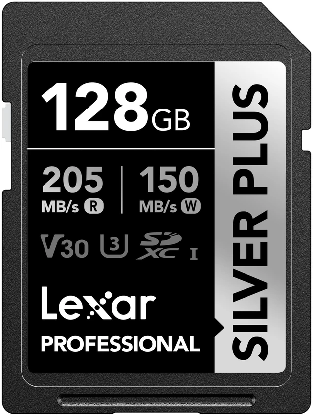 Main image of Lexar Professional Silver Plus SDXC UHS-I Card 128GB Memory Card
