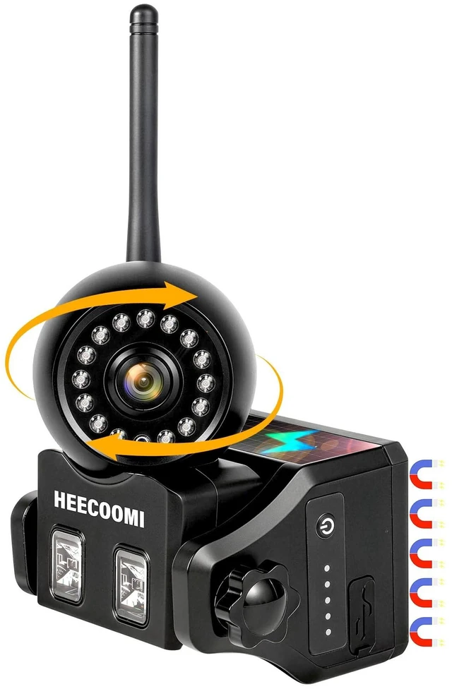 Main image of HEECOOMI 360 Solar Magnetic Backup Camera System for Trailer Camper Truck, 10000mAh Rechargeable Battery, Compatible with AH7/AH702/AH703/AH704/AT3/AT4/AR1/AR2/AR3/AR4/ART1/ART2/ART3/ART4 System, ARC
