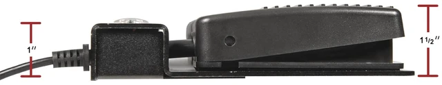 Alt view image 3 of 4 - ECS USB Dual Foot Pedal - Left & Right Mouse Click, Presentations, Ergonomic Design, Heavy Duty Metal Base, Plug & Play, Compatible with Windows/Mac, Free Your Hands, No Batteries Required