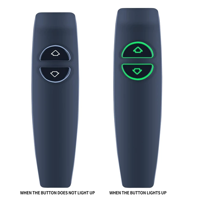 Alt view image 2 of 5 - Snrigw 2-Button Remote for Lift Chair Recliner 5-Pin KDH160H Backlight