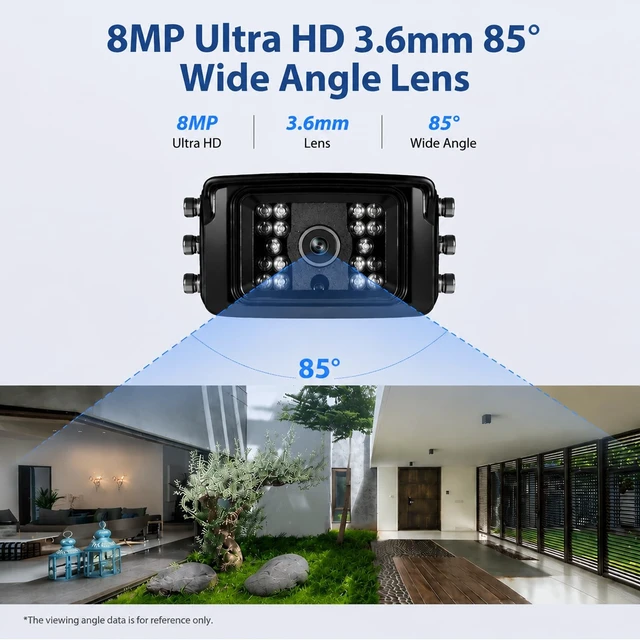 Alt view image 3 of 5 - MWRCTV 8MP 3.6mm Small POE IP Camera for NVR RTSP