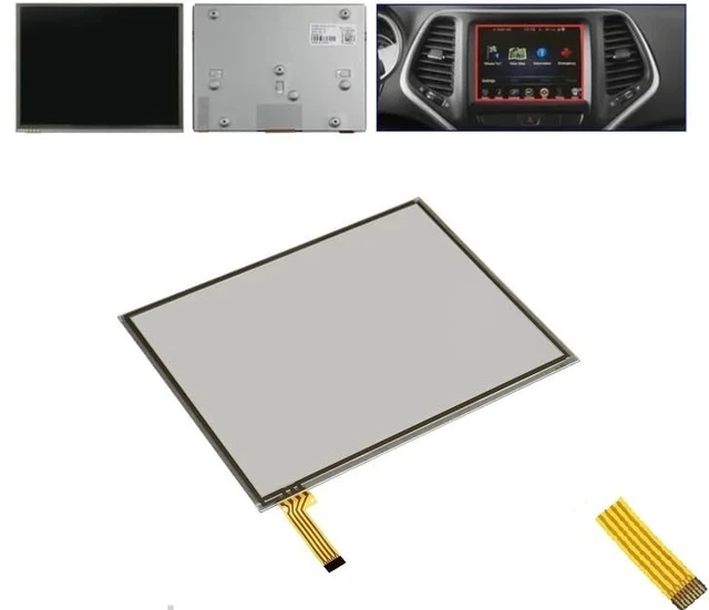 Alt view image 2 of 2 - 8.4" Touch Screen Digitizer Panel for 2013-2018 Chrysler 200 300/Dodge Durango/Charger/RAM 1500 2500 3500, Replace Resistive Touchscreen 68190240