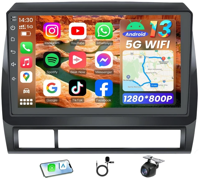 Main image of Jufodrca Car Radio Stereo for Toyota Tacoma 2005-2015 Carplay 2+64G 9'Inch