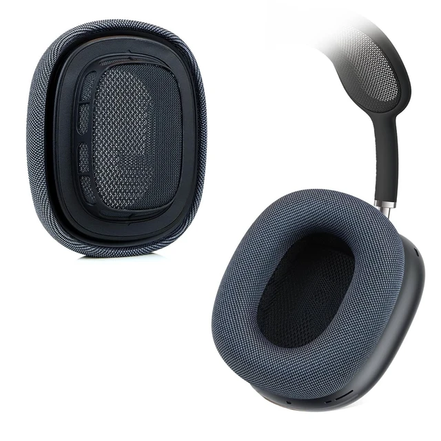 Alt view image 3 of 5 - Upgraded Ear Cushions Replacement for 2024 New Apple Airpods Max Over-Ear Headphones, Earpads with Durable Mesh Fabric and Magnet for Airpods Max (Midnight)