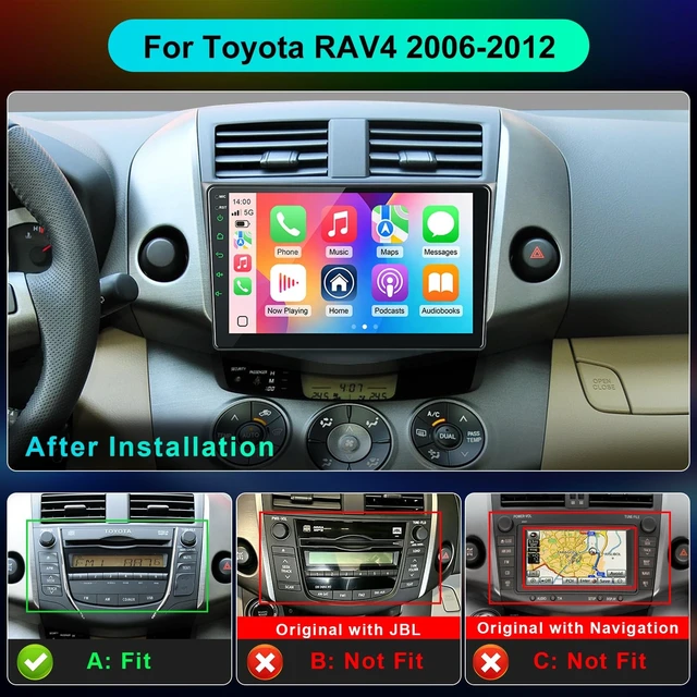 Alt view image 3 of 5 - Car Stereo Radio for Toyota RAV4 2006 2007 2008 2009 2010 2011 2012