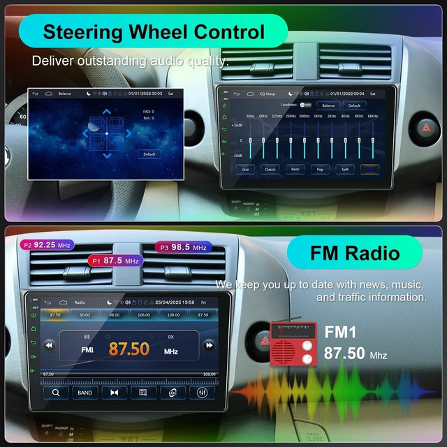 Alt view image 5 of 5 - Car Stereo Radio for Toyota RAV4 2006 2007 2008 2009 2010 2011 2012