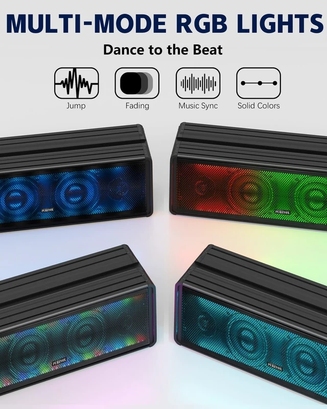 Alt view image 5 of 5 - UTV Sound Bar 17 Inch 4-Speaker ATV SoundBar Bluetooth IP66 RGB Party Light