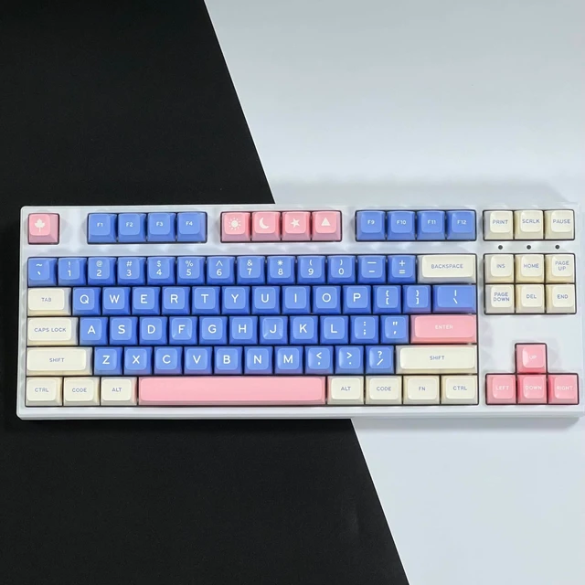 Alt view image 2 of 5 - Owpkeenthy 173 Keys PBT Cherry Profile Keycaps Set, Gaming Replacement Full Keys AntiWear for 60%100% ANSI/ISO Mechanical Keyboard SA Gift