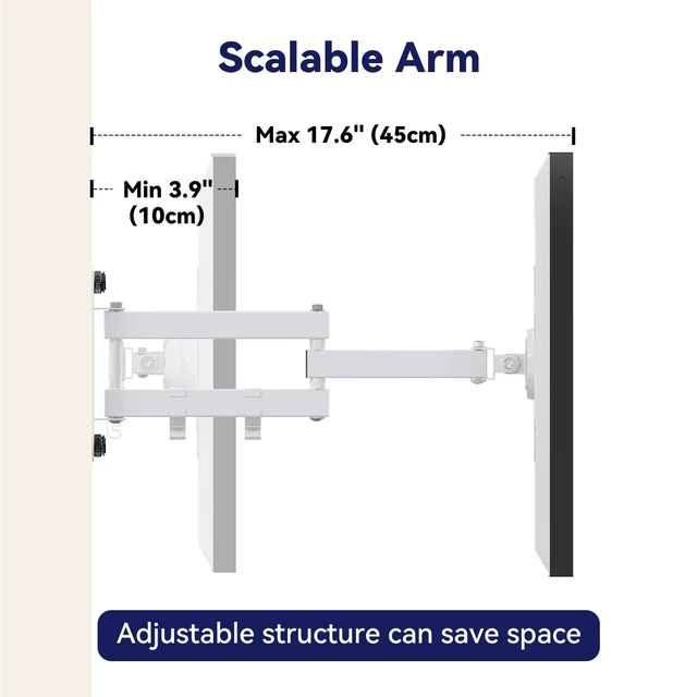 Alt view image 3 of 5 - WAWXH1314 Adjustable Wall Mount for Echo Show 15, Horizontal & Vertical