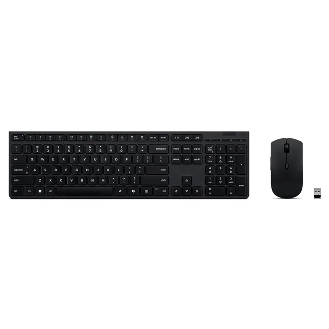 Alt view image 4 of 5 - Lenovo Professional Wireless Rechargeable Combo Keyboard and Mouse -US English