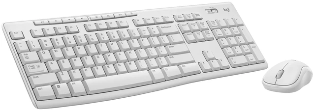 Main image of Logitech MK270 Full Size Wireless Keyboard and Mouse Combo - Off White