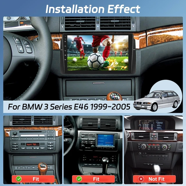 Alt view image 2 of 5 - NHOPEEW Android Car Radio for BMW 3 Series E46 1999-2005 9 Inch Touchscreen