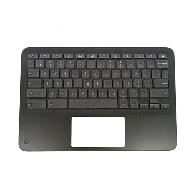 Main image of Lyinsen Replacement for HP Chromebook X360 11MK G3 EE Laptop Upper Case Palmrest Keyboard Assembly Part 11.6" M49312-001 Top Cover Black