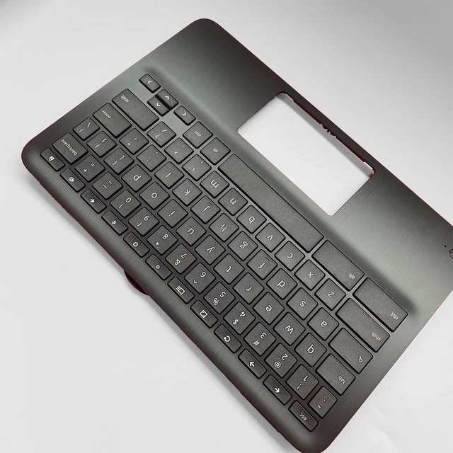 Alt view image 4 of 5 - Lyinsen Replacement for HP Chromebook X360 11MK G3 EE Laptop Upper Case Palmrest Keyboard Assembly Part 11.6" M49312-001 Top Cover Black