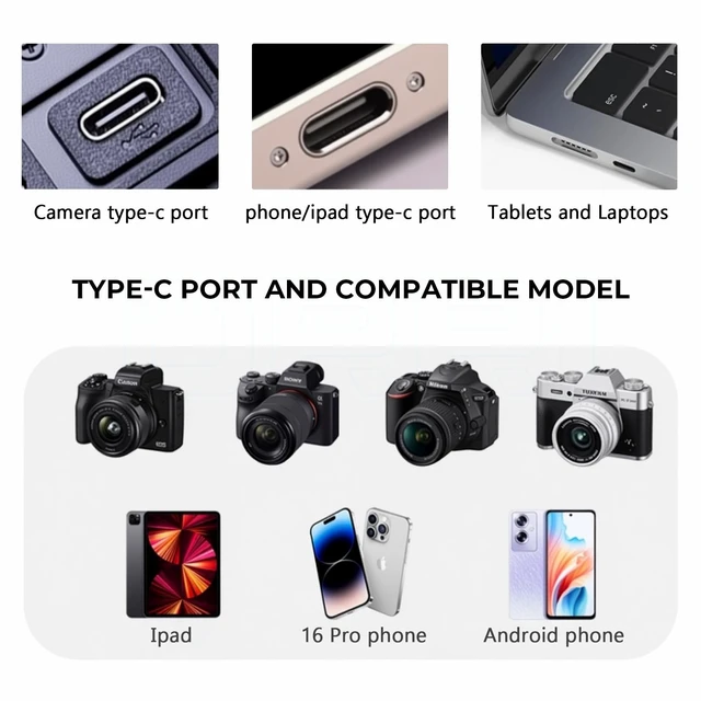 Alt view image 4 of 5 - DRRI 8K@60Hz 4K@240Hz 240W 40Gbps USBC Fast Charging Data Cord