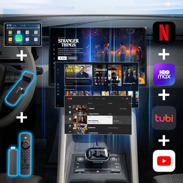Alt view image 3 of 5 - Carlinkit FireDrive Link Pro - Wireless CarPlay Adapter 3-in-1 for TV Stick