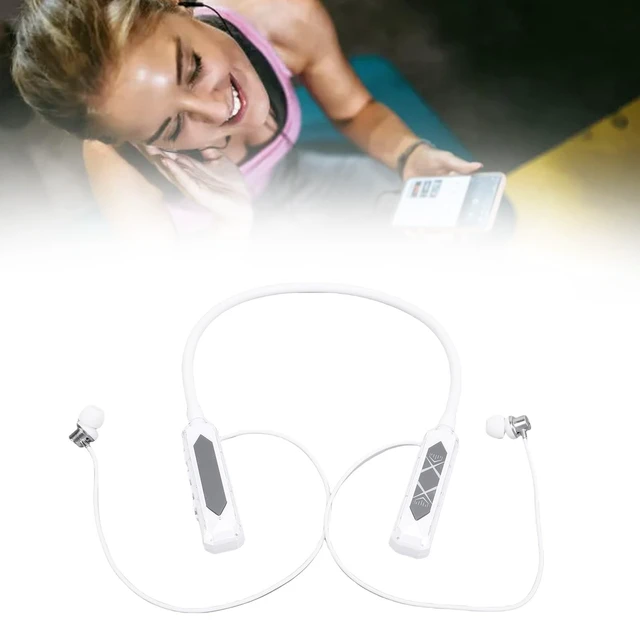 Alt view image 2 of 5 - Yunir Wireless Bluetooth 5.3 Neckband Headphones, Noise Reduction Earbuds with Digital Display Battery, Around the Neck Sports Earbuds for Running Workout, Comfort Fit with Memory Card
