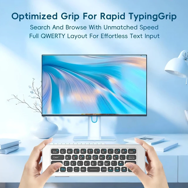Alt view image 2 of 5 - iPazzPort Bluetooth Air Mouse Remote Keyboard, 2.4G Wireless Keyboard Combo
