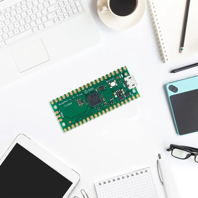 Alt view image 4 of 5 - 10Pcs RP2040 Pico Development Board Micro USB 2MB Flash Dual-Core Cortex M0+ Processor for Raspberry Pi Supports C/C++/Python SPI/I2C/UART Interfaces