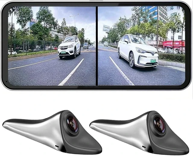 Main image of AI Blind Spot Camera equipped with car Blind spot Display System, Blind spot Driving Recorder, Blind Spot Detection Warning Assistance, Blind Spot Monitoring BSM, Camera Monitoring System CMS (Silver)