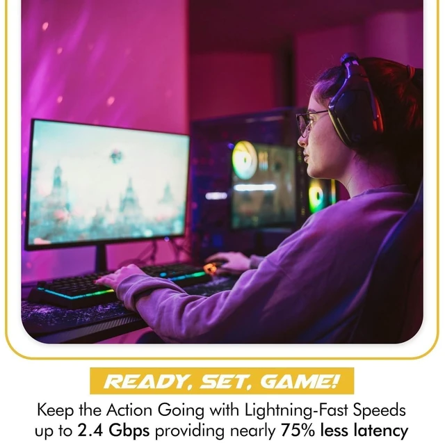 Alt view image 3 of 5 - HighZer0 Electronics AX1650x Killer Series WiFi 6 Upgrade ^^ Gaming WiFi Adapter ^^ M.2 WiFi Card for PC ^^ 2.4 Gbps WiFi for PC ^^ Supports Bluetooth 5.2 & Intel, AMD, Windows 10+, Linux