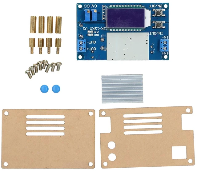 Alt view image 4 of 5 - Miskall Power Supply Module, ZK-12KX 12A LCD Display Adjustable Voltage Regulator Constant Current Power Supply Board