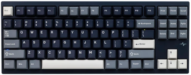 Alt view image 3 of 5 - KIBU WOBKEY Crush80 Reboot TKL Mechanical Keyboard, Tool-Free Quick-Release CNC Aluminum Custom Gaming Keyboard, Tri-Mode Wireless, VIA Programmable RGB, Kailh Cocoa Switch(Pro Navy)