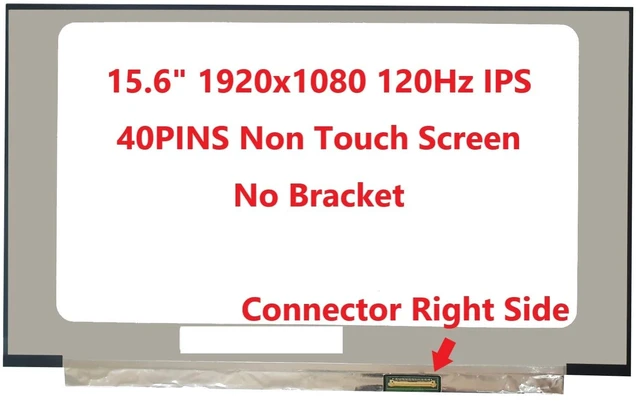 Alt view image 3 of 5 - FULLCOM New LCD Replacement Screen 15.6 Inch LM156LFGL03 120Hz FHD 1920x1080 40 Pin Matte for Gaming