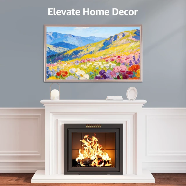 Alt view image 5 of 5 - VueFrame TV Frames 65" Deco Only for Samsung The Frame TV and Pro TVs (Fits 2021-2026, LS03A, LS03B, LS03C, LS03D, LS03FA, LS03FW, LS03HE, LS03HW), Alloy Bezel Modern & Minimalist Styles, Easy I