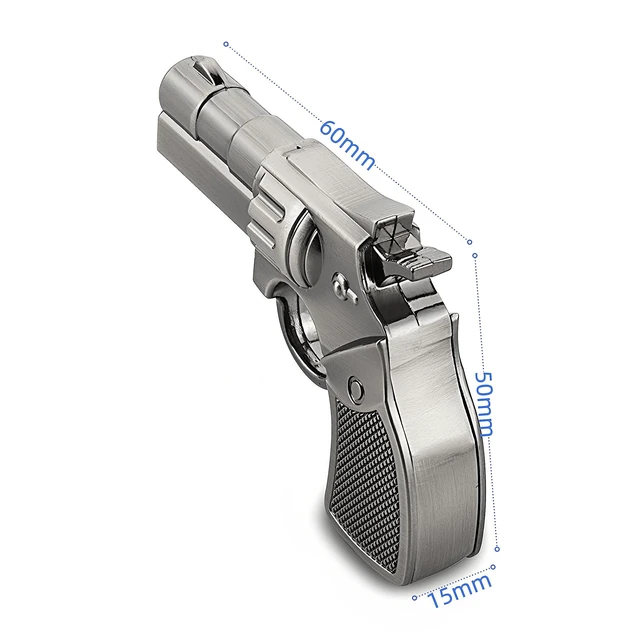 Alt view image 3 of 5 - WooTeck 128GB Metal Revolver Gun USB 3.0 Flash Drive Livid