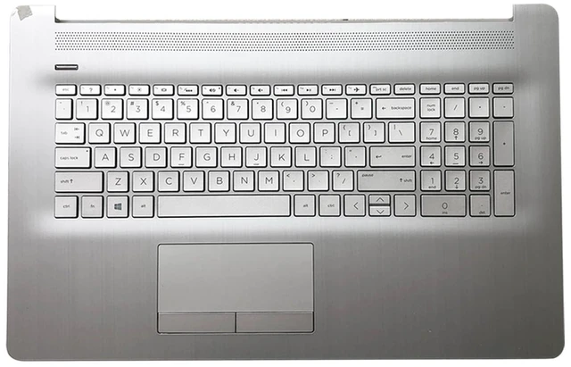 Main image of L92783-001 6070B1308113 Replacement for HP 17BY 17-by 17CA 17-CA Laptop Upper case Palmrest Assembly with Backlit US Keyboard and Touchpad with ODD Sliver 2020 Year
