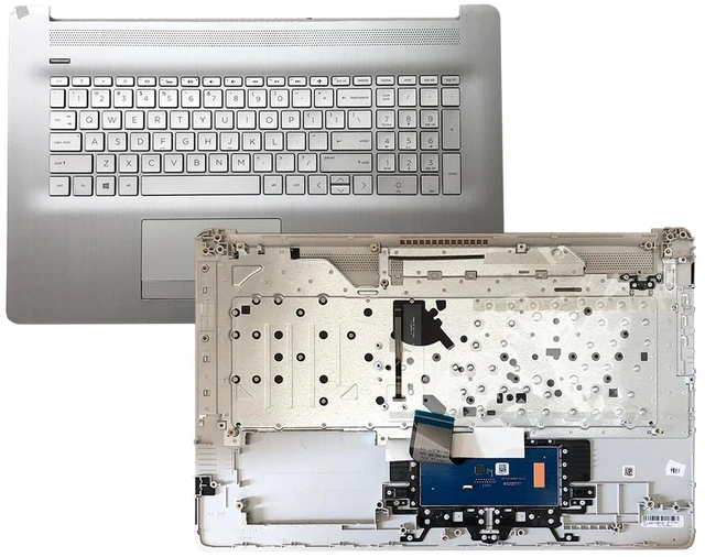 Alt view image 3 of 5 - L92783-001 6070B1308113 Replacement for HP 17BY 17-by 17CA 17-CA Laptop Upper case Palmrest Assembly with Backlit US Keyboard and Touchpad with ODD Sliver 2020 Year