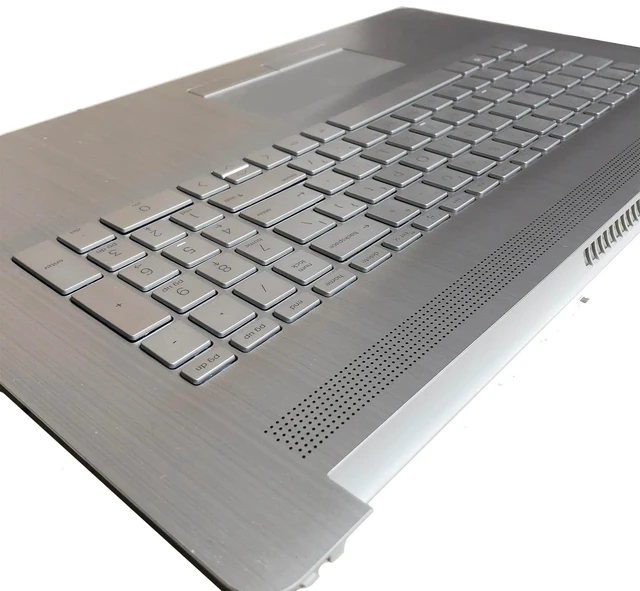 Alt view image 4 of 5 - L92783-001 6070B1308113 Replacement for HP 17BY 17-by 17CA 17-CA Laptop Upper case Palmrest Assembly with Backlit US Keyboard and Touchpad with ODD Sliver 2020 Year