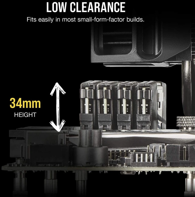 Alt view image 5 of 5 - CORSAIR Vengeance LPX DDR4 RAM 32GB (2x16GB) Up to 3200MHz CL16-20-20-38 1.35V Intel XMP AMD EXPO Computer Memory Black (CMK32GX4M2E3200C16)