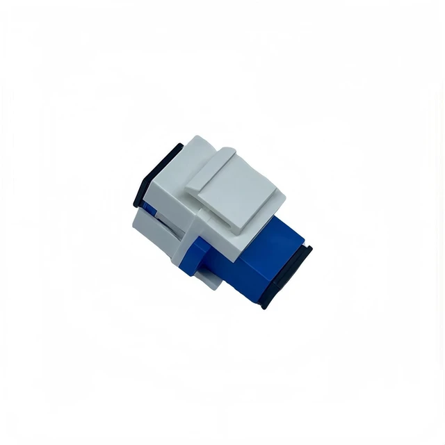 Alt view image 4 of 4 - TXWTXPJ-25 Pack SC/UPC Fiber Optic Coupler Keystone Jack Fiber Optic Coupler SC Keystone Jack Coupler SC Simplex Singlemode UPC Adapter for Fiber Wall Plate- White