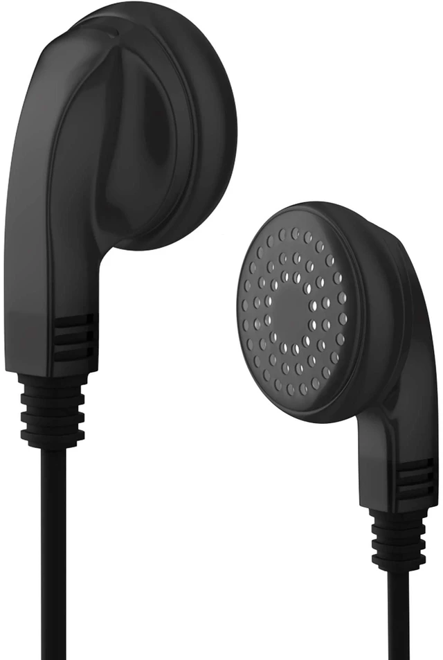 Alt view image 2 of 5 - Maeline Bulk Earphones with 3.5 mm Headphone Plug - 300 Pack Wholesale Bundle - Black
