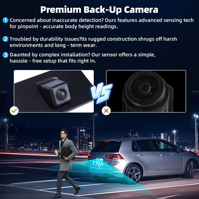 Alt view image 4 of 5 - Rear View Backup Camera HD 1080P Park Assist Camera Compatible for Chevy Suburban Tahoe Compatible for GMC Yukon XL Compatible for Cadillac Escalade ESV 2015 2016 Replaces 23378804