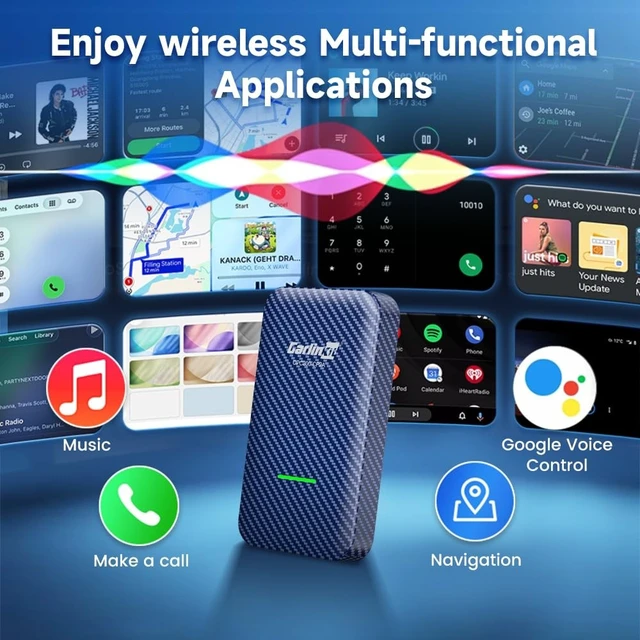 Alt view image 3 of 5 - Carlinkit 4.0 Wireless CarPlay & Android Auto Adapter for OEM Wired CarPlay