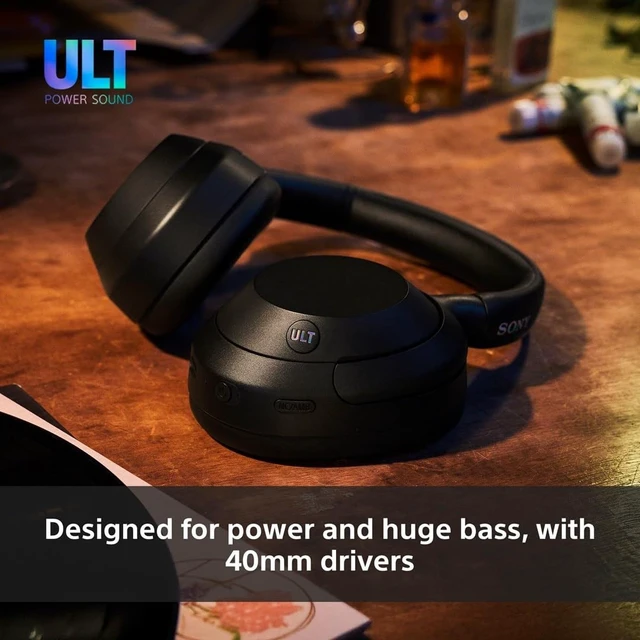 Alt view image 3 of 5 - Sony ULT WEAR Over Ear Wireless Noise Canceling Headphones with ULT Sound, Massive Bass, Clear Call Quality, Up to 30hr Battery Life, Alexa & Google Assistant, iOS & Android (Off-White)