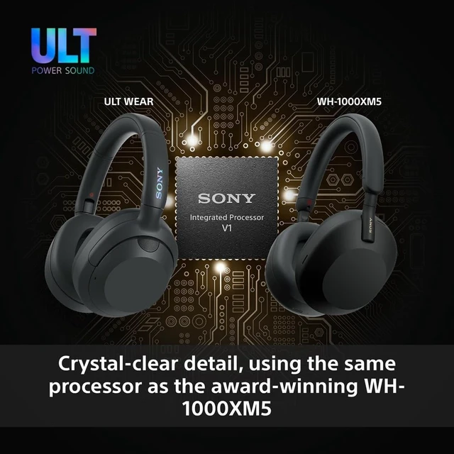 Alt view image 4 of 5 - Sony ULT WEAR Over Ear Wireless Noise Canceling Headphones with ULT Sound, Massive Bass, Clear Call Quality, Up to 30hr Battery Life, Alexa & Google Assistant, iOS & Android (Off-White)