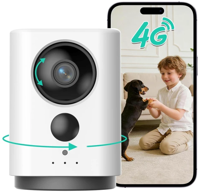 Main image of LIWAN 4G LTE Cellular Security Camera Indoor Wireless 2K, No WiFi, Portable