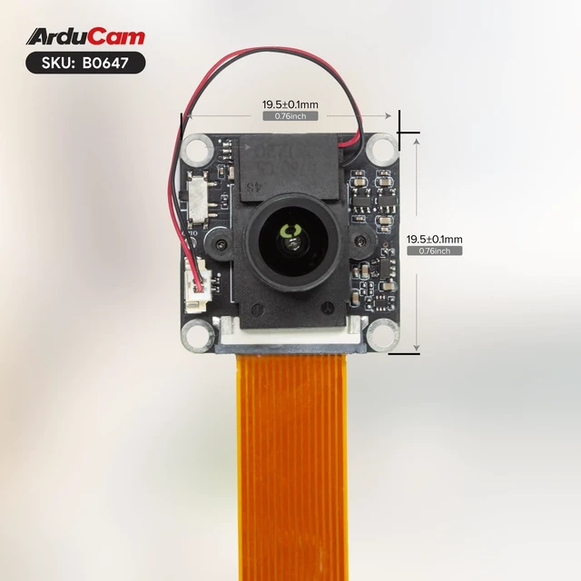 Alt view image 5 of 5 - Arducam 1080P Raspberry Pi Camera Module with STARVIS Sensor, Day & Night Vision Camera, Automatic IR-Cut Filter, Low Light Camera, 102 Wide-Angle Lens, Compatible with Pi 5, 4, 3 & Zero 2 W