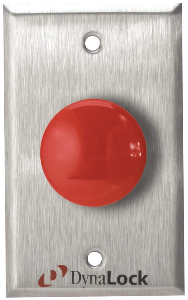 Main image of Exit Push Button, SS, Red, SPDT Switch